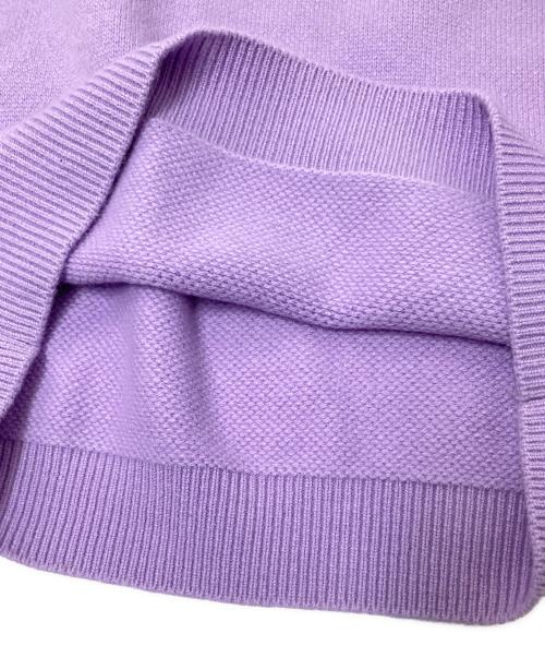 MEIAS（メイアス）MEIAS (メイアス) カシミヤスキッパーポロニット パープル サイズ:Mの古着・服飾アイテム