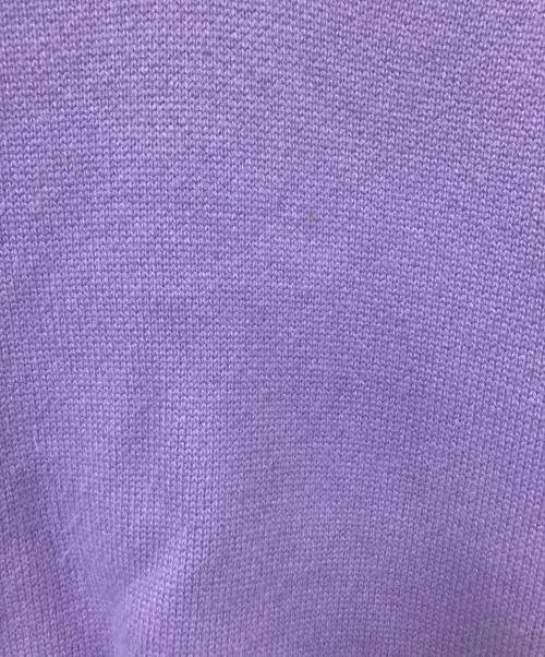 MEIAS（メイアス）MEIAS (メイアス) カシミヤスキッパーポロニット パープル サイズ:Mの古着・服飾アイテム
