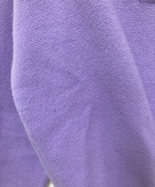 MEIAS（メイアス）MEIAS (メイアス) カシミヤスキッパーポロニット パープル サイズ:Mの古着・服飾アイテム