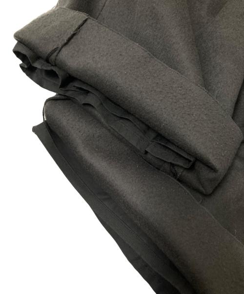 amachi.（アマチ）amachi. (アマチ) カットオフ ウール ワイドパンツ グレー サイズ:5の古着・服飾アイテム