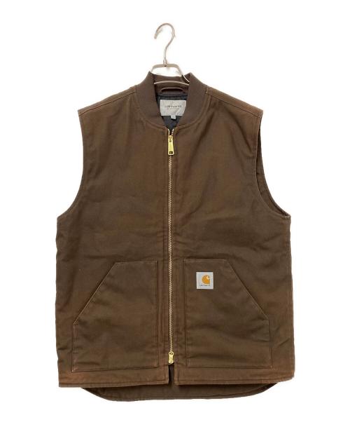 Carhartt WIP（カーハート ワーク イン プログレス）Carhartt WIP (カーハート ワーク イン プログレス) Classic Vest ブラウン サイズ:XLの古着・服飾アイテム