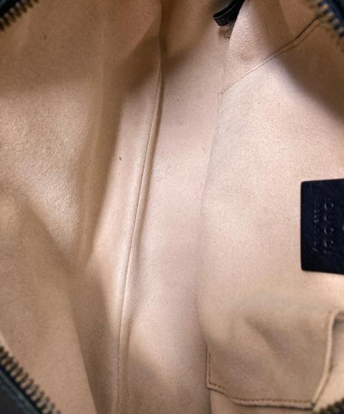 GUCCI（グッチ）GUCCI (グッチ) GGマーモント レザーショルダーバッグ ブラック サイズ:下記参照の古着・服飾アイテム