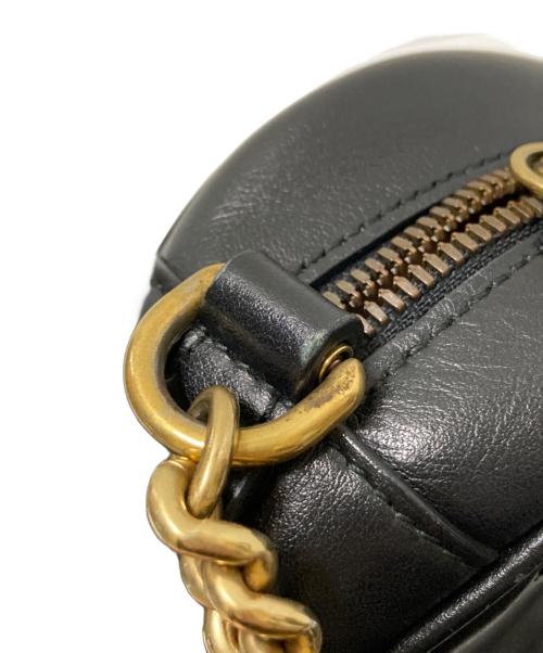 GUCCI（グッチ）GUCCI (グッチ) GGマーモント レザーショルダーバッグ ブラック サイズ:下記参照の古着・服飾アイテム