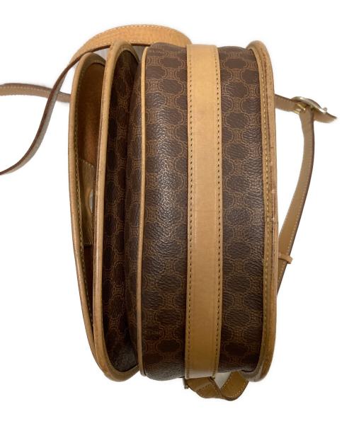 CELINE（セリーヌ）CELINE (セリーヌ) マカダムフラップショルダーバッグ ベージュ×ブラウン サイズ:下記参照の古着・服飾アイテム