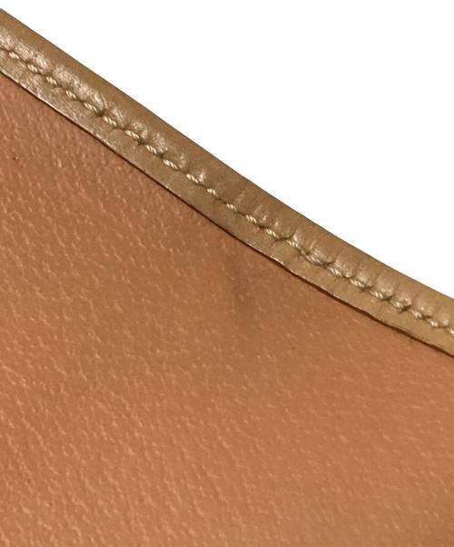 CELINE（セリーヌ）CELINE (セリーヌ) マカダムフラップショルダーバッグ ベージュ×ブラウン サイズ:下記参照の古着・服飾アイテム