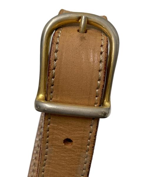 CELINE（セリーヌ）CELINE (セリーヌ) マカダムフラップショルダーバッグ ベージュ×ブラウン サイズ:下記参照の古着・服飾アイテム