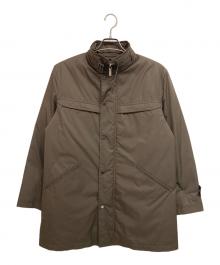 BURBERRY LONDON（バーバリーロンドン）の古着「ダウンライナー付きコート」｜ブラウン×ベージュ
