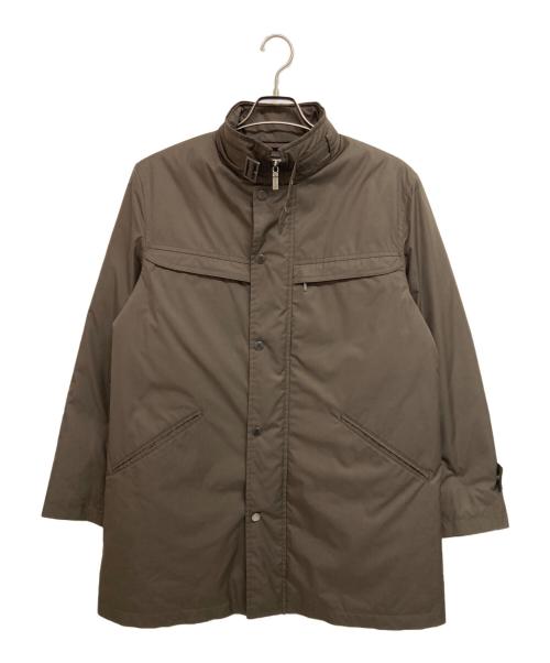 BURBERRY LONDON（バーバリーロンドン）BURBERRY LONDON (バーバリーロンドン) ダウンライナー付きコート ブラウン×ベージュ サイズ:Mの古着・服飾アイテム