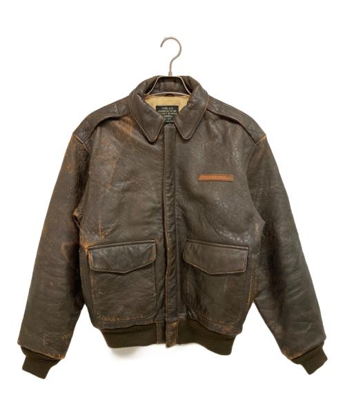 AVIREX（アヴィレックス）AVIREX (アヴィレックス) A-2フライトジャケット ブラウン サイズ:Sの古着・服飾アイテム