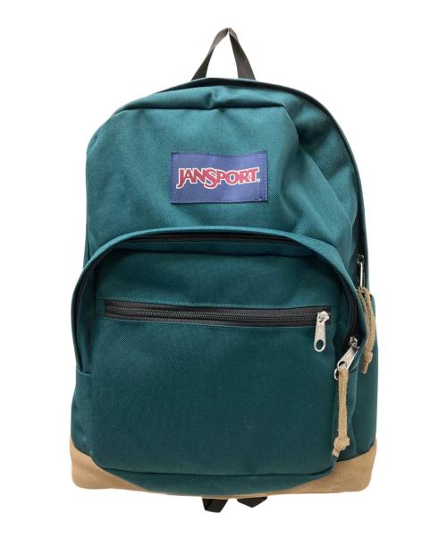 JANSPORT（ジャンスポーツ）JANSPORT (ジャンスポーツ) RIGHT PACK グリーン×ベージュ サイズ:下記参照の古着・服飾アイテム