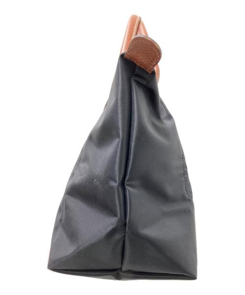 LONGCHAMP（ロンシャン）LONGCHAMP (ロンシャン) ハンドバッグ LONGCHAMP ブラック×ブラウン サイズ:下記参照の古着・服飾アイテム