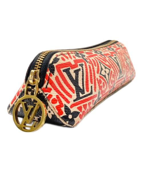 LOUIS VUITTON（ルイ ヴィトン）LOUIS VUITTON (ルイ ヴィトン) ペンケース ホワイト×レッド サイズ:下記参照の古着・服飾アイテム