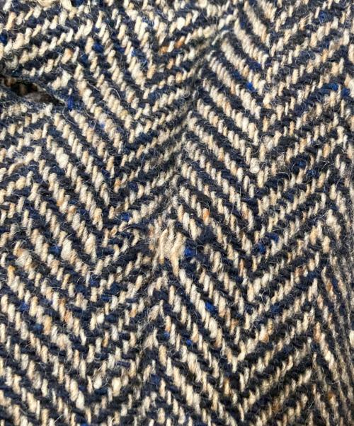 Burberry's（バーバリーズ）Burberry's (バーバリーズ) ウールヘリンボーンブルゾン ネイビー×ベージュ サイズ:下記参照の古着・服飾アイテム