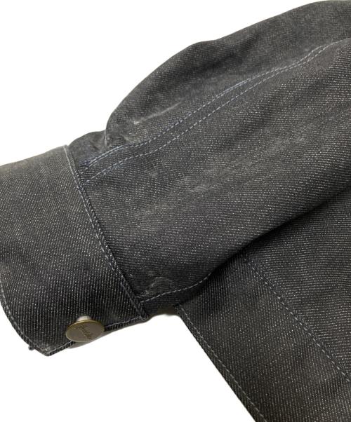 GRAPH ZERO（グラフゼロ）GRAPH ZERO (グラフゼロ) ジップアップコーティングデニムジャケット インディゴ サイズ:3Lの古着・服飾アイテム