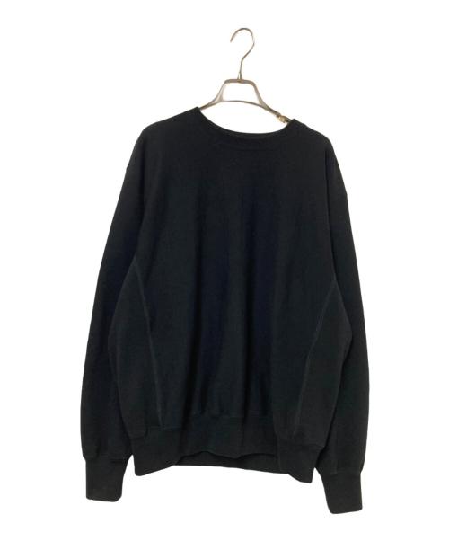AURALEE（オーラリー）AURALEE (オーラリー) SMOOTH SOFT BD SWEAT P/O ブラック サイズ:4の古着・服飾アイテム