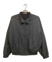 AURALEE（オーラリー）の古着「ULTRA FINE TROPICAL WOOL ZIP BLOUSON」｜グレー