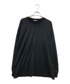 AURALEEオーラリー）の古着「LUSTER PLAITING L/S TEE」｜ブラック