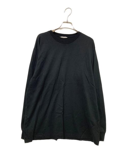 AURALEE（オーラリー）AURALEE (オーラリー) LUSTER PLAITING L/S TEE ブラック サイズ:3の古着・服飾アイテム