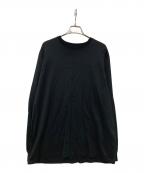 AURALEEオーラリー）の古着「LUSTER PLAITING L/S TEE」｜ブラック