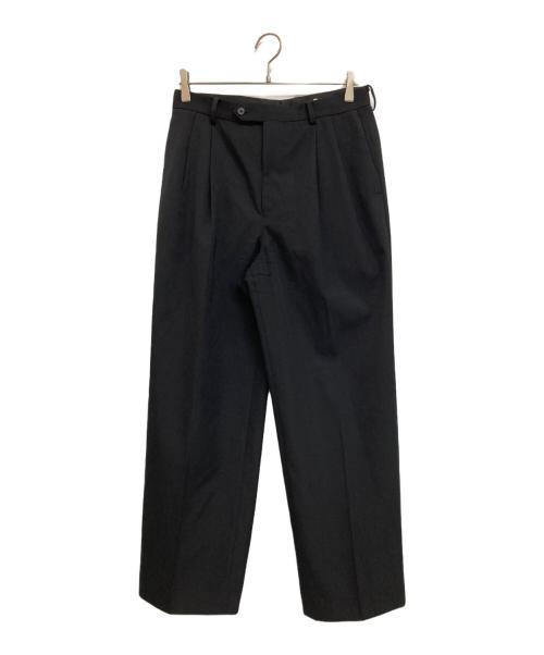 AURALEE（オーラリー）AURALEE (オーラリー) LIGHT WOOL MAX GABARDINE TWO-TUCK SLACKS ブラック サイズ:3の古着・服飾アイテム