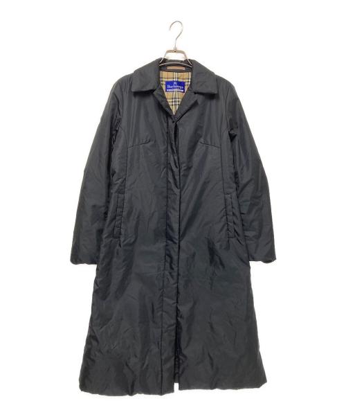 BURBERRY BLUE LABEL（バーバリー ブルー レーベル）BURBERRY BLUE LABEL (バーバリー ブルー レーベル) 中綿コート ブラック サイズ:38の古着・服飾アイテム