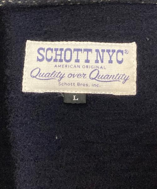 Schott NYC（ショット NYC）Schott NYC (ショット NYC) ビーチクロス スポーツジャケット ネイビー サイズ:Lの古着・服飾アイテム