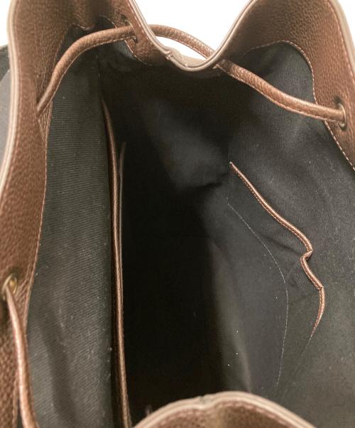 POLO RALPH LAUREN（ポロ・ラルフローレン）POLO RALPH LAUREN (ポロ・ラルフローレン) ペブルトレザーバックパック ブラウン サイズ:下記参照の古着・服飾アイテム
