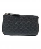 GUCCIグッチ）の古着「マイクログッチシマ コインケース」｜ブラック