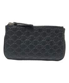 GUCCI（グッチ）の古着「マイクログッチシマ コインケース」｜ブラック