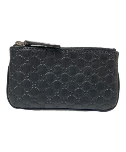 GUCCI（グッチ）GUCCI (グッチ) マイクログッチシマ コインケース ブラック サイズ:下記参照の古着・服飾アイテム