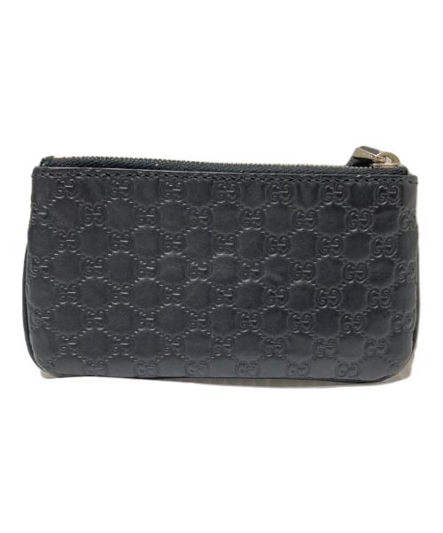 GUCCI（グッチ）GUCCI (グッチ) マイクログッチシマ コインケース ブラック サイズ:下記参照の古着・服飾アイテム
