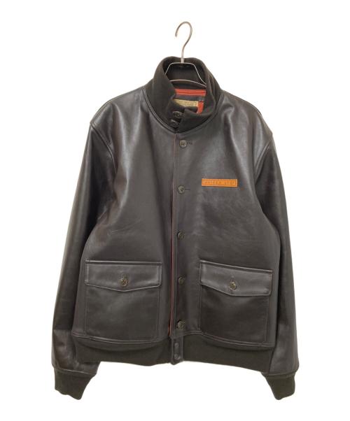 AVIREX（アヴィレックス）AVIREX (アヴィレックス) HORSE A-1 JACKET ブラウン サイズ:42の古着・服飾アイテム