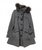 BURBERRY BLUE LABELバーバリー ブルー レーベル）の古着「フードメルトンコート」｜グレー