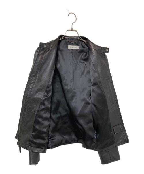 COACH（コーチ）COACH (コーチ) レザー レーサー ジャケット ブラック サイズ:50の古着・服飾アイテム