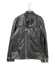 Schott（ショット）の古着「ダブルブレストレザージャケット」｜ブラック