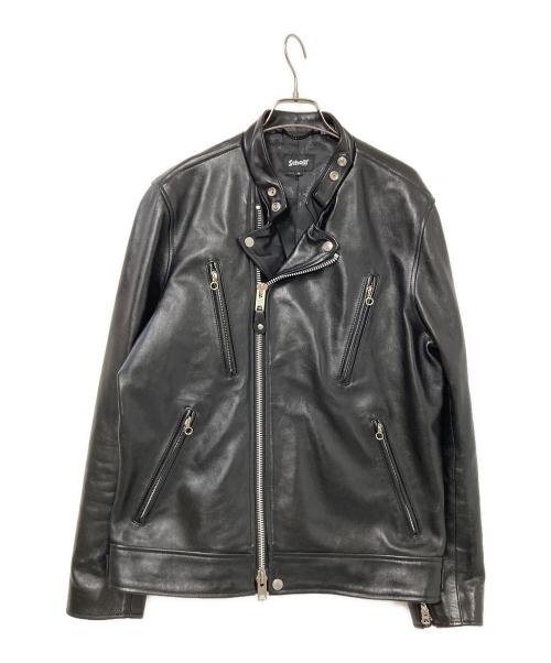 Schott（ショット）Schott (ショット) ダブルブレストレザージャケット ブラック サイズ:XLの古着・服飾アイテム