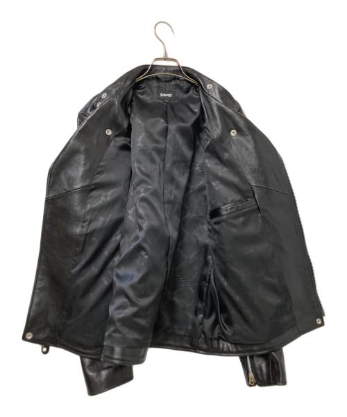 Schott（ショット）Schott (ショット) ダブルブレストレザージャケット ブラック サイズ:XLの古着・服飾アイテム