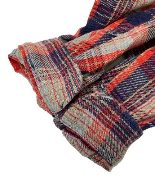 big mac（ビッグマック）big mac (ビッグマック) 70‘Sチェックシャツ レッド×ネイビー サイズ:Lの古着・服飾アイテム