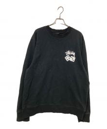 stussy（ステューシー）の古着「DICE CREWプリントスウェット」｜ブラック