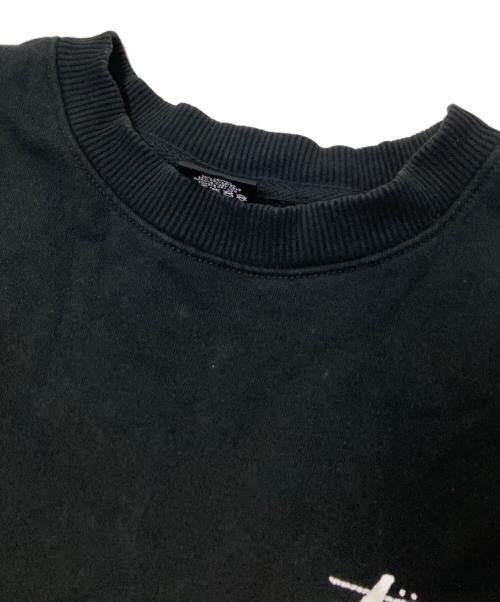 stussy（ステューシー）stussy (ステューシー) DICE CREWプリントスウェット ブラック サイズ:Mの古着・服飾アイテム