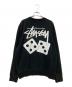 stussy (ステューシー) DICE CREWプリントスウェット ブラック サイズ:M：6000円