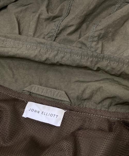 JOHN ELLIOTT（ジョン エリオット）JOHN ELLIOTT (ジョン エリオット) アノラック シュリンク パラシュートジャケット オリーブ サイズ:3の古着・服飾アイテム