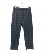 uniform experimentユニフォームエクスペリメント）の古着「STRETCH WOOL SIDE POCKET TAPERED PANTS」｜ブラック×グリーン