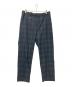 uniform experiment（ユニフォームエクスペリメント）の古着「STRETCH WOOL SIDE POCKET TAPERED PANTS」｜ブラック×グリーン