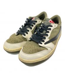 NIKE×Travis Scott（ナイキ×トラヴィススコット）の古着「Air Jordan 1 Low OG SP "Reverse Olive"」｜ホワイト×グリーン