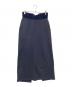 Mame Kurogouchi（マメクロゴウチ）の古着「Cording Embroidery Sweat Skirt」｜ネイビー