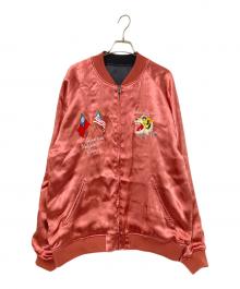 AVIREX（アヴィレックス）の古着「SUKA JACKET FLYING TIGERS」｜ピンク×ブラック