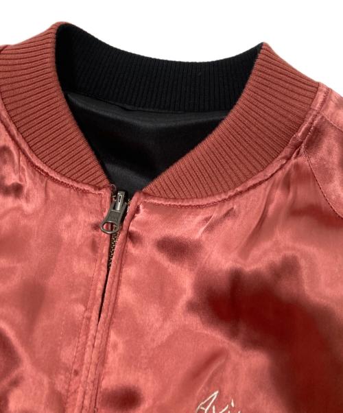 AVIREX（アヴィレックス）AVIREX (アヴィレックス) SUKA JACKET FLYING TIGERS ピンク×ブラック サイズ:XLの古着・服飾アイテム
