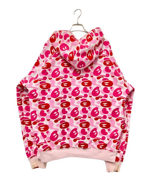 BABY MiLO（ベビーマイロ）BABY MiLO (ベビーマイロ) ジップパーカー ピンク×レッド サイズ:Lの古着・服飾アイテム