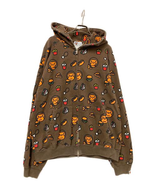 BABY MiLO（ベビーマイロ）BABY MiLO (ベビーマイロ) ジップパーカー ブラウン サイズ:Lの古着・服飾アイテム